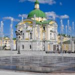 В Твери на Соборной площади новый фонтан