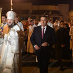 Губернатор Руденя встретил Пасху в Воскресенском соборе Твери